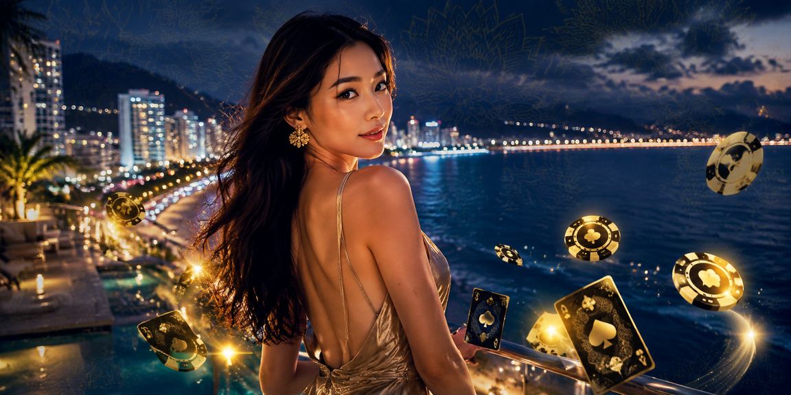 Người dùng đặt cược trực tuyến trên bãi biển Đà Nẵng buổi chiều